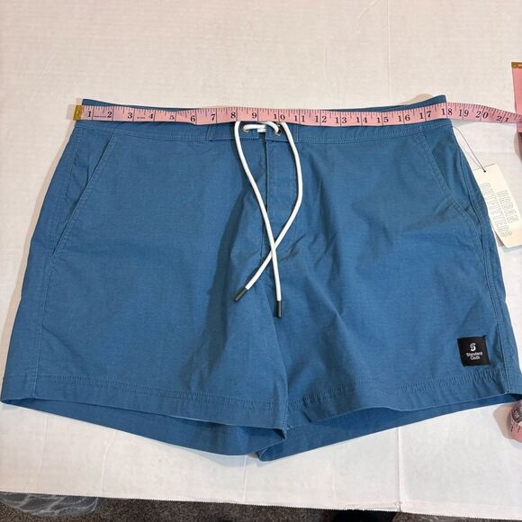 Urban Outfitters, Standard Cloth Fixed Waist Board Short NEW Large Slate Blue - Picture 14 of 16